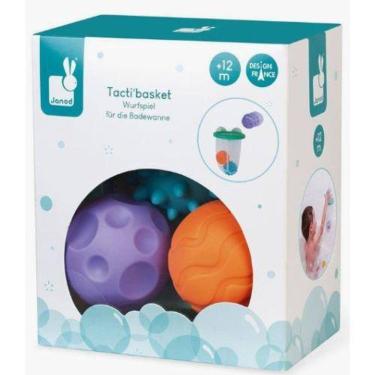 Imagem de Cesta De Basquete Para Banho Com Ventosas E Bolas Sensoriais