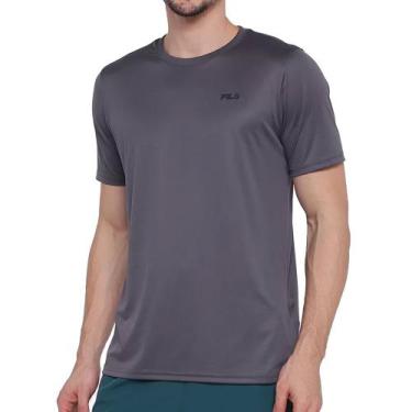 Imagem de Camiseta Masculina Fila Basic Sports Polygin Cinza Escuro