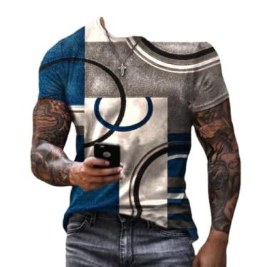 Imagem de FADAAR Products Camiseta masculina estampa de grafite preto e branco camiseta impressa em 3D produtos de moda (6,5GG)
