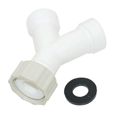 Imagem de Conector conveniente de 3 formas conector divisor em Y portátil 3/4" Conector de mangueira de duto Y Design de encaixe para uso doméstico 3 maneiras conector 3/4" Y divisor conector plástico Y