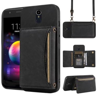 Imagem de Capa de telefone para LG Aristo5/K31/Fortune 3/Phoenix 5/K8x/Tribute Monarch/Risio 4 Capa carteira com bolso de couro para cartão de crédito Slim LGK31 Rebel K 31 31K Aristo5 Plus Astro 5+ Risio4 2020