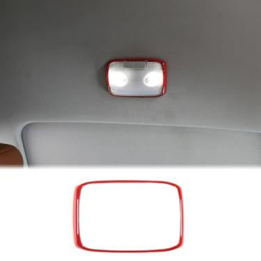 Imagem de Aunginsy Painel de luz de leitura traseira interna do carro, acabamento compatível com Toyota Tundra 2014-2021, moldura de luz de leitura da fileira traseira do carro, painel de lâmpada de telhado,