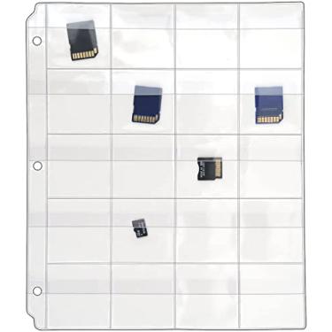 Imagem de StoreSMART - 20 Pocket 3-Ring Binder Pages with Flaps - SD/Memory Cards - 5-Pack - VH1173F-5