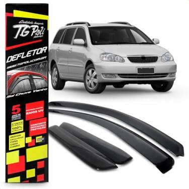 Imagem de Calha Chuva Defletor Fielder 4 Portas 2004 2005 2006 2007 2008 Fumê 100% Acrílico