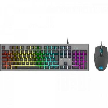 Imagem de Kit Teclado E Mouse Gamer Fortrek Ranger Rainbow Rgb Grafite