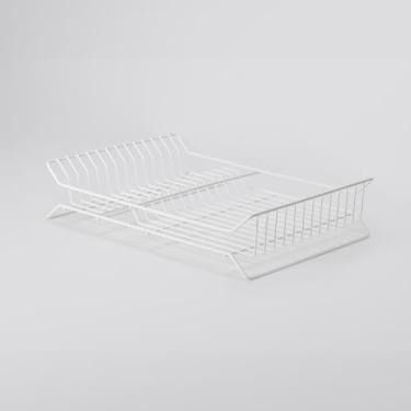 Imagem de Inventia Aer, Escorredor de louça para Bancada, Grande, para 14 pratos (Branco)