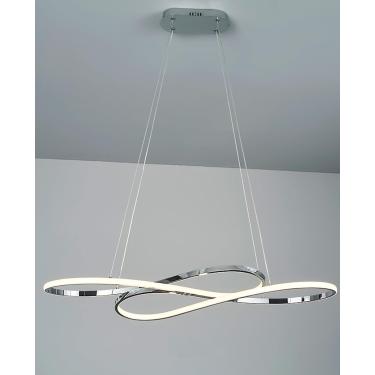 Imagem de Lâmpada suspensa LED/com controle remoto Lâmpada pendente LED Lustre ajustável em altura para sala de estar, restaurante, cozinha, marca
