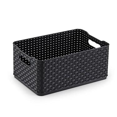 Imagem de Caixa Organizadora Rattan 9 cm x 6 cm x 13 cm