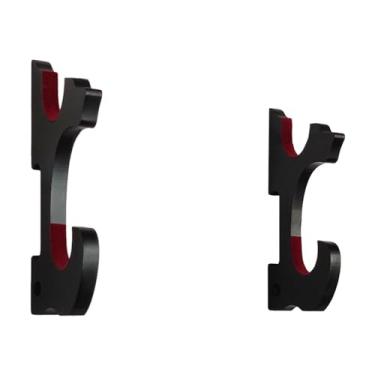 Imagem de kowaku Espada expositor espada rack montado na parede compacto decorativo espada gancho espada titular para tanto varas de pesca flauta, 2 níveis