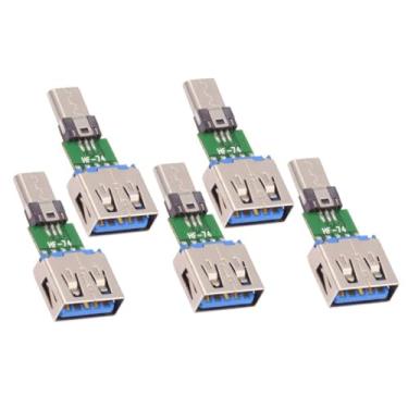 Imagem de chenyang Pacote com 5 adaptadores micro USB OTG micro USB macho para USB 2.0 fêmea adaptador conector tamanho mini