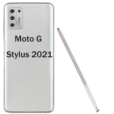 Imagem de Caneta branca G Stylus 2021 para Motorola Moto LCD Touch Screen Stylus Pen peças de reposição para Motorola Moto G Stylus 2021