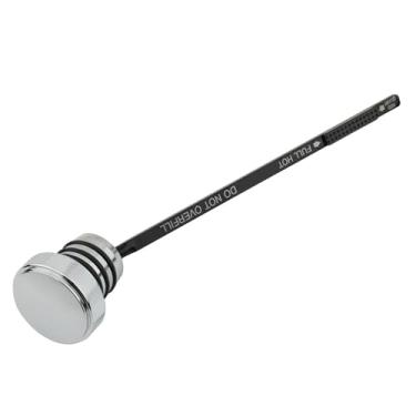 Imagem de FINMOKAL Substituição da vareta de óleo de alumínio CNC para motocicleta para Harley Davidson Dyna Super/Wide Glide Low Rider 1999-2005 (Chrome)