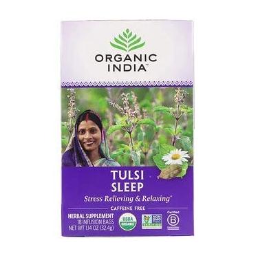Imagem de Chá Tulsi Sleep Organic India - Sono Restaurador - 18 Sachês