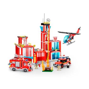 Imagem de Candide, Max, City Fire Station, Blocos de Montar, Max Build, Acima de 3 anos - 976 peças
