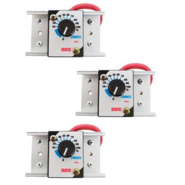 Imagem de Lote 3x Dimer 40a 6000w Dimmer Regulador Voltagem Motor Exaustor potên