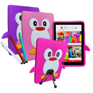 Imagem de Capa Silicone Infantil p/ Tablet M10 Nb391 + Caneta Touch + Suporte - 
