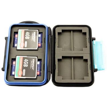 Imagem de Porta Cartões de Memória Prova D'água ABS Resistente Pancadas 4CF + 8S