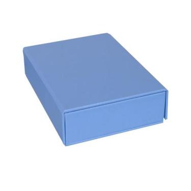 Imagem de Estojo Imantado com Álbum para 100 Fotos 15x21 - CEDRO AZUL Bebê Menin