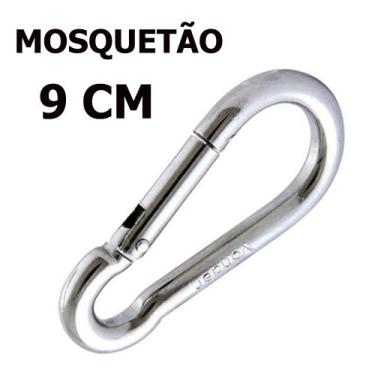 Imagem de Mosquetão 09 cm Academia Profissional Suporta 250kg - FamaFit 