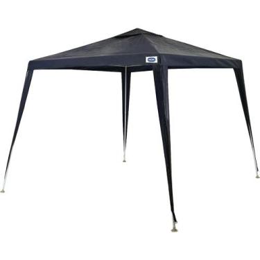 Imagem de Tenda Praia Gazebo Rafia Cores Com Bolsa De Transporte Mor, Azul, 2,5x