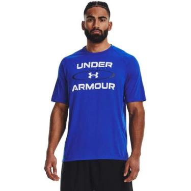 Imagem de Camiseta Under Armour Masculina Tech 2.0 WM GP, P, Azul