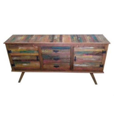 Imagem de Buffet Retrô Enrico Em Madeira De Demolição - Cód 2293 - Barrocarte