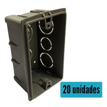 Imagem de Caixinha de Luz 4x2/4x4 Tomada Apagador Interruptor Plastico PVC Anti 