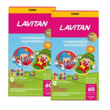 Imagem de Kit 2 Lavitan Infantil Mastigável Patati Patatá de Tutti Frutti - Cime