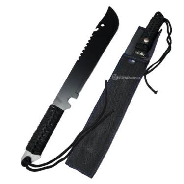 Imagem de Faca Aladim Cortador 49cm Tático Militar Bruto Aço Afiada com Lâmina d