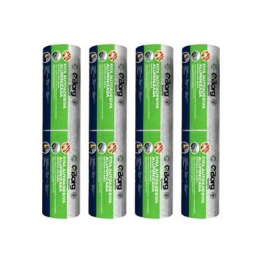 Imagem de Kit 4 Fita Asfáltica Aluminizada Adesiva Reparos Multiúso 45cm x 10m -