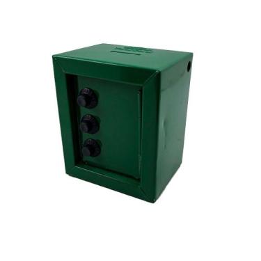 Imagem de Cofrinho Mini Cofre De Aço Com Segredo - COF-01 - Fercar, Verde