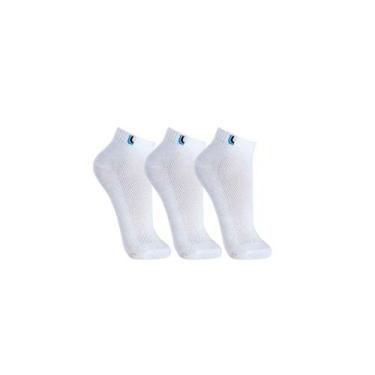 Imagem de Kit de 3 Pares de Meia Lupo 03225-089 Cano Curto Sport, Branco, G