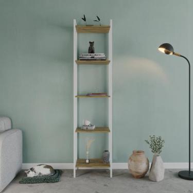 Imagem de Estante para Livros Industrial Aço Multiuso 5 Prateleiras 187cmx45cm A