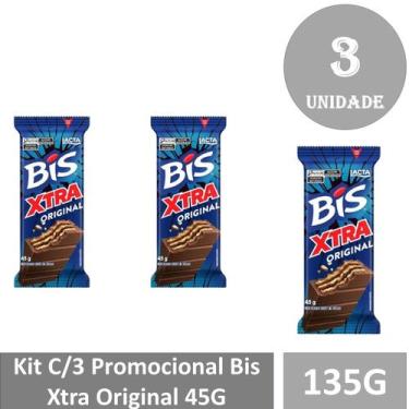 Imagem de Kit C/3 Promocional Bis Xtra Original 45G