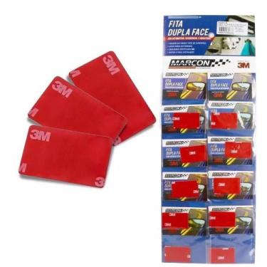 Imagem de Cartela Fita Dupla Face 3M Espelho Retrovisor Com 10 Rolos