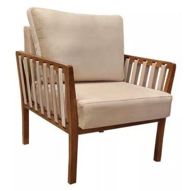 Imagem de Poltrona Confortável Luxo Califórnia - BRYME DECOR, Suede Bege