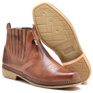 Imagem de Bota Country Texana Montaria Rodeio Bico Quadrado Cano Curto - NewComf