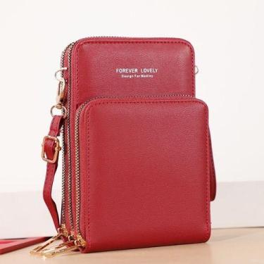 Imagem de Bolsa E Carteira Feminina Com Alça E Porta Celular Da Moda - Tem Tudo 