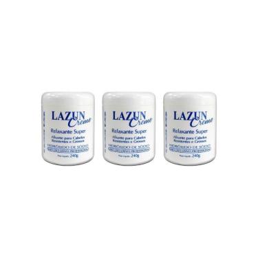 Imagem de Alisante Lazun 240G Azul-Super-Kit C/3Un