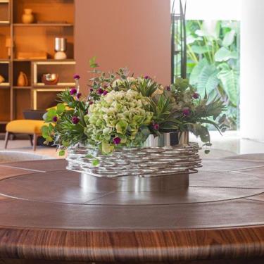 Imagem de Centro de Mesa Serpentina Prata - St James