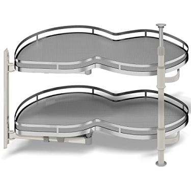 Imagem de Kinchoix Organizador Removível de Gabinete de Canto Cego, Organizador de Gabinete Removível de Fechamento Suave para A Esquerda de 36", Gabinete de Canto Susan Preguiçosa para Gabinete de Canto Pratel