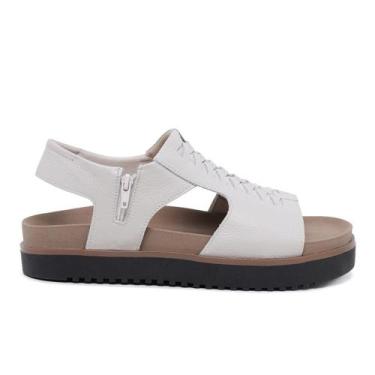 Imagem de Sandalia Chinelo Conforto Anatomico Ortopedica Com Ziper Salto Baixo C