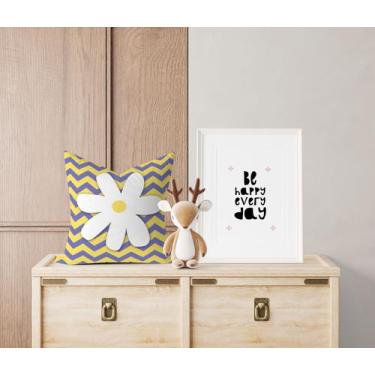 Imagem de Almofada com enchimento Margarida Chevron - Core Decore