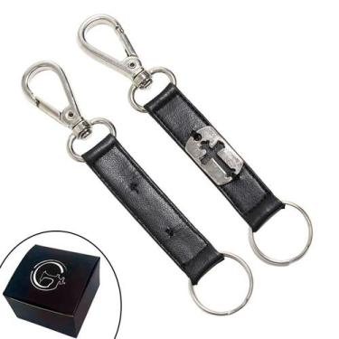 Imagem de Chaveiro SLIM Tradicional Pingentes Personalizado Tag Cruz Vazada Fech