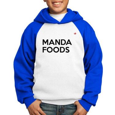 Imagem de Moletom Infantil Manda Foods - Foca na Moda, Branco, Azul, 8