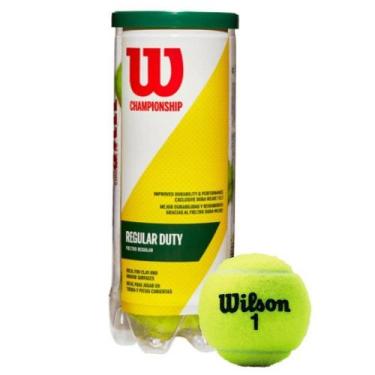 Imagem de Bola de Tenis Wilson Reg Duty Kit com 3 Amarelo - WRT1003