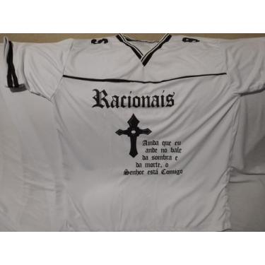 Imagem de Racionais  - camisa  ( sobrevivendo no inferno ) - RR, Branco, EG