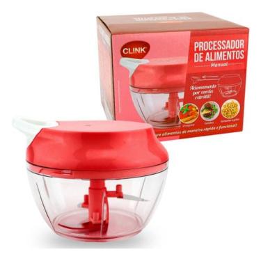 Imagem de Processador Manual Clink 480ml 3 Lâminas, Vermelho