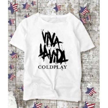 Imagem de Camiseta Feminina Banda Coldplay Viva Lá Vida - Baby Look! - SEMPRENAL
