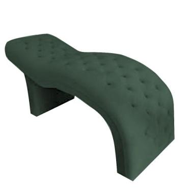 Imagem de Maca Mesa Consultório Estética Facial Cílios Sobrancelha Verde Suede -